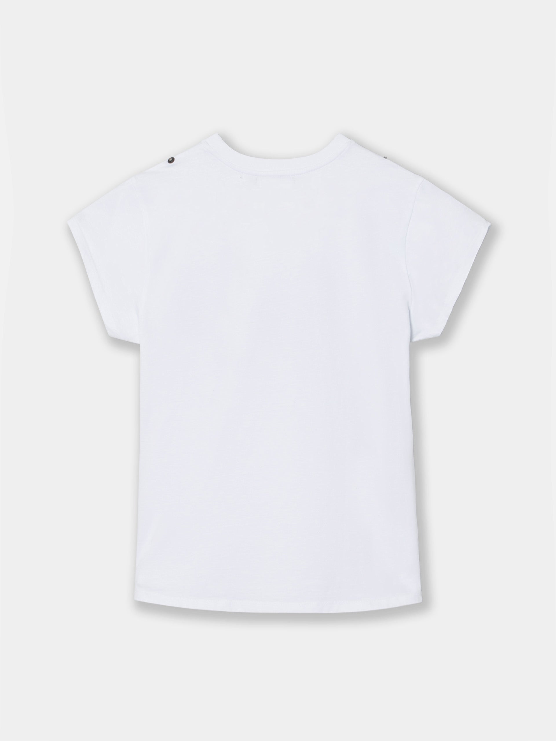 Camiseta woman manga roll out blanca