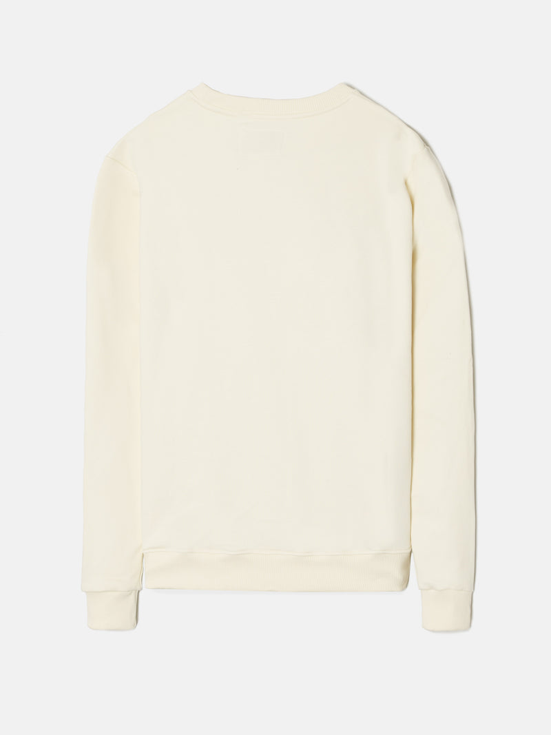 Sudadera silbon raqueta media crema