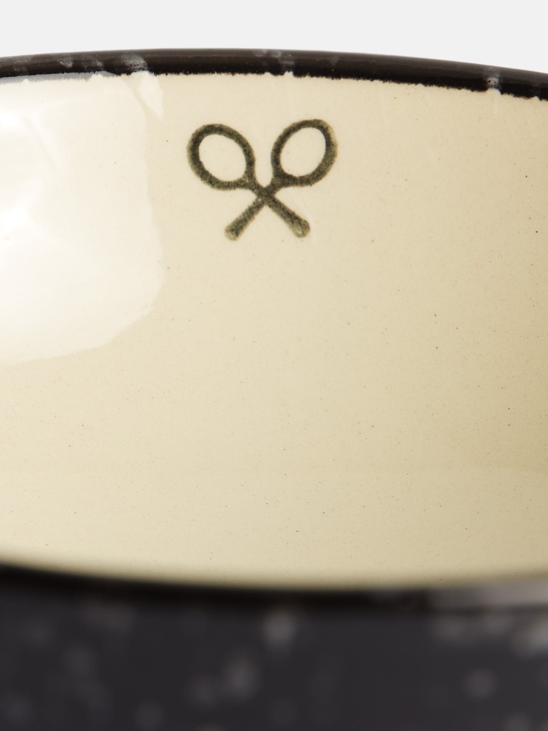 Bowl ceramico esmalte bicolor