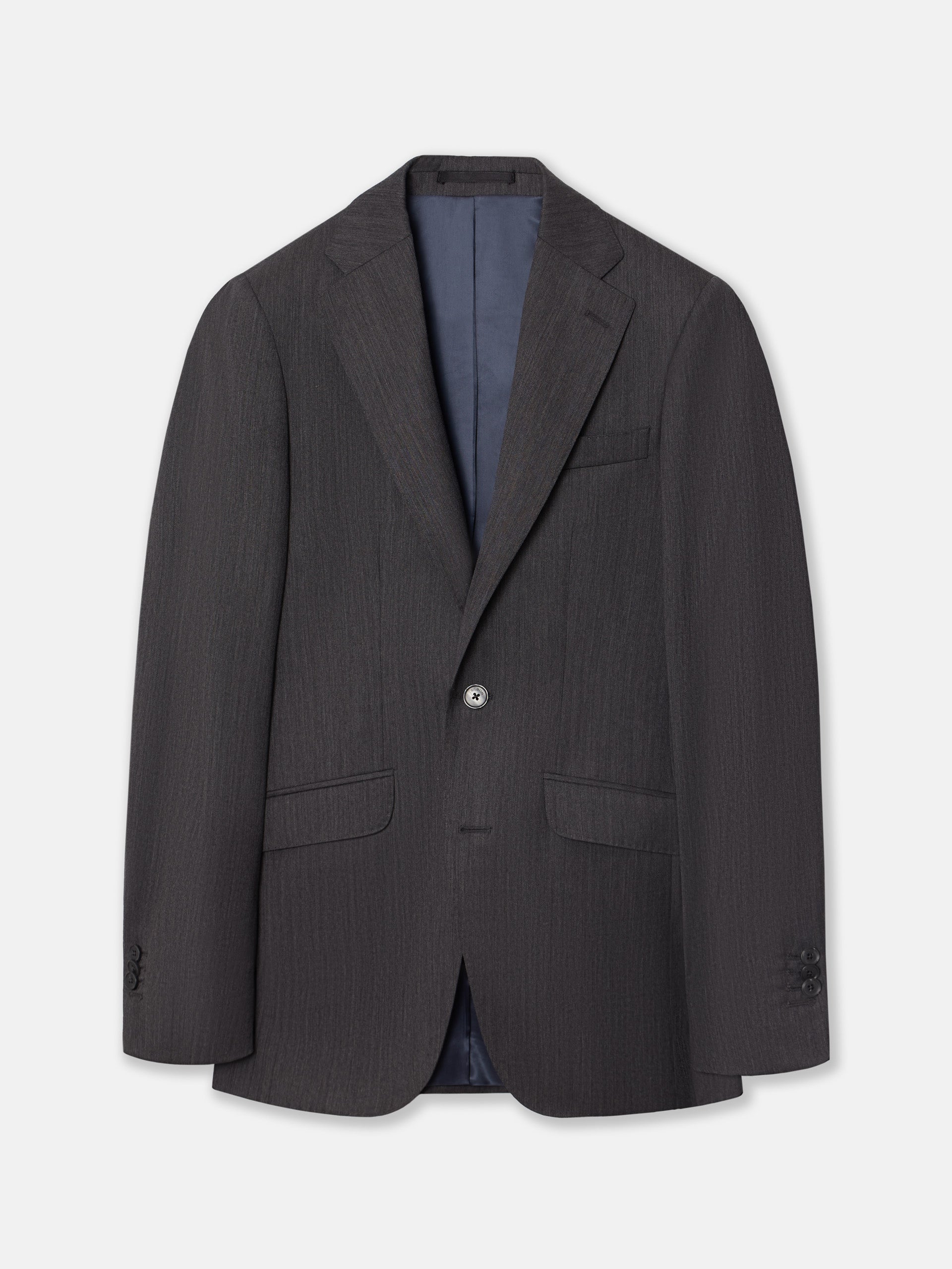 Americana traje clasico espiga gris