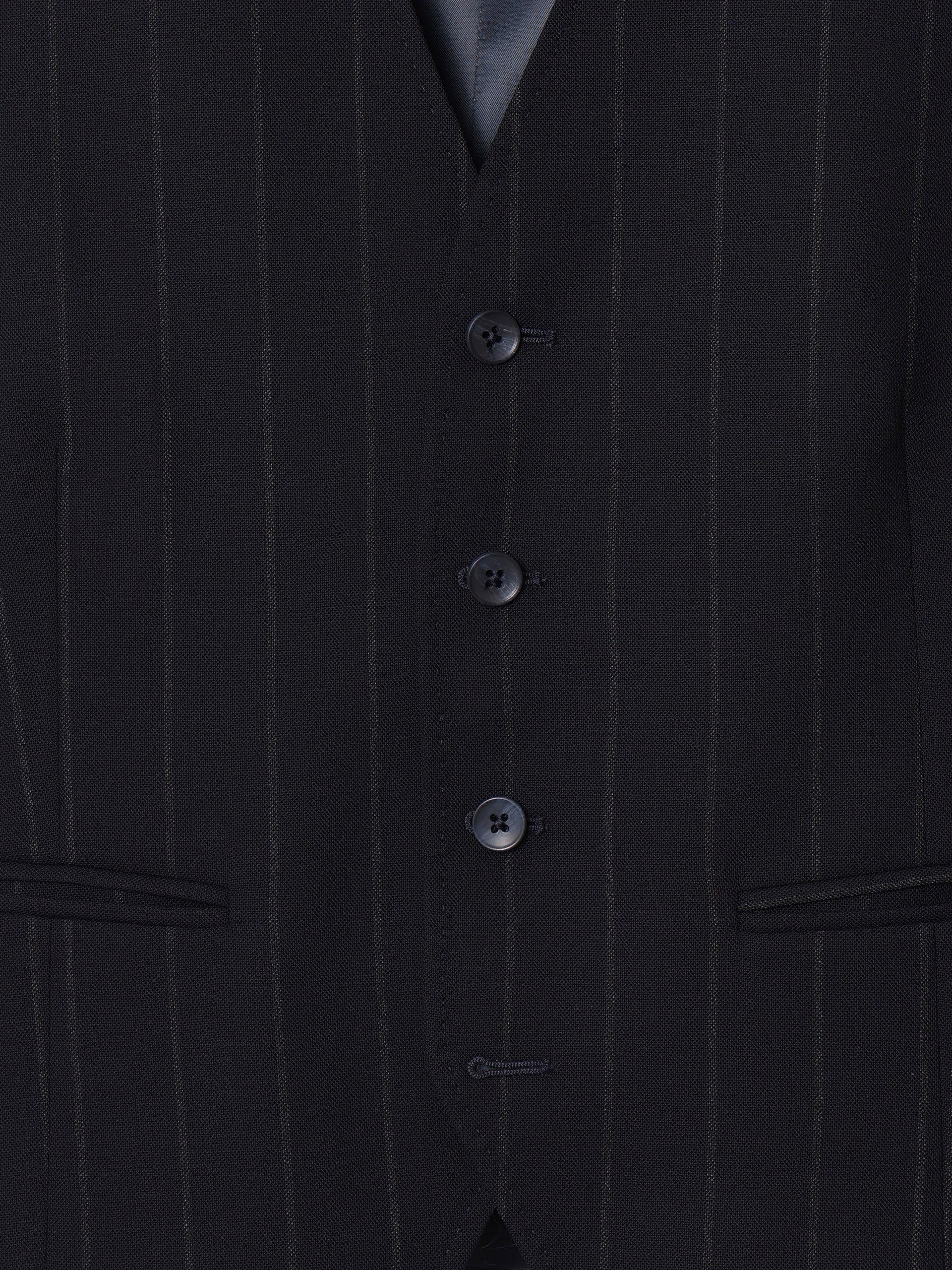 Chaleco traje raya diplomatica azul marino