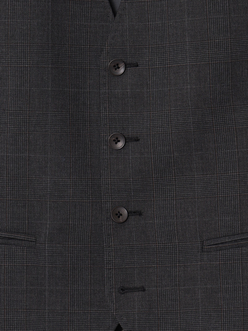 Chaleco traje principe de gales gris