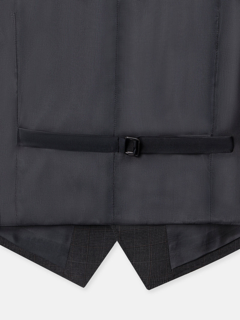 Chaleco traje principe de gales gris