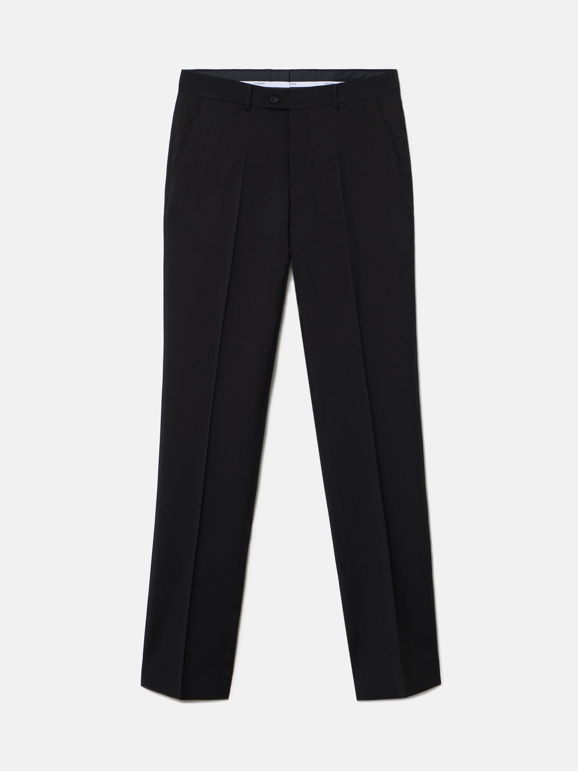 Pantalon traje clasico negro