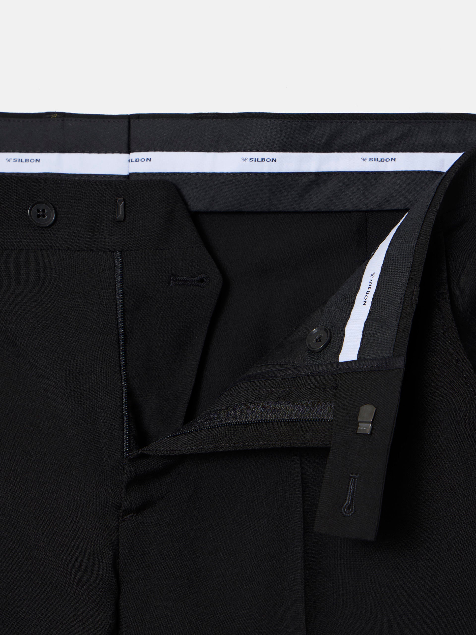 Pantalon traje clasico negro