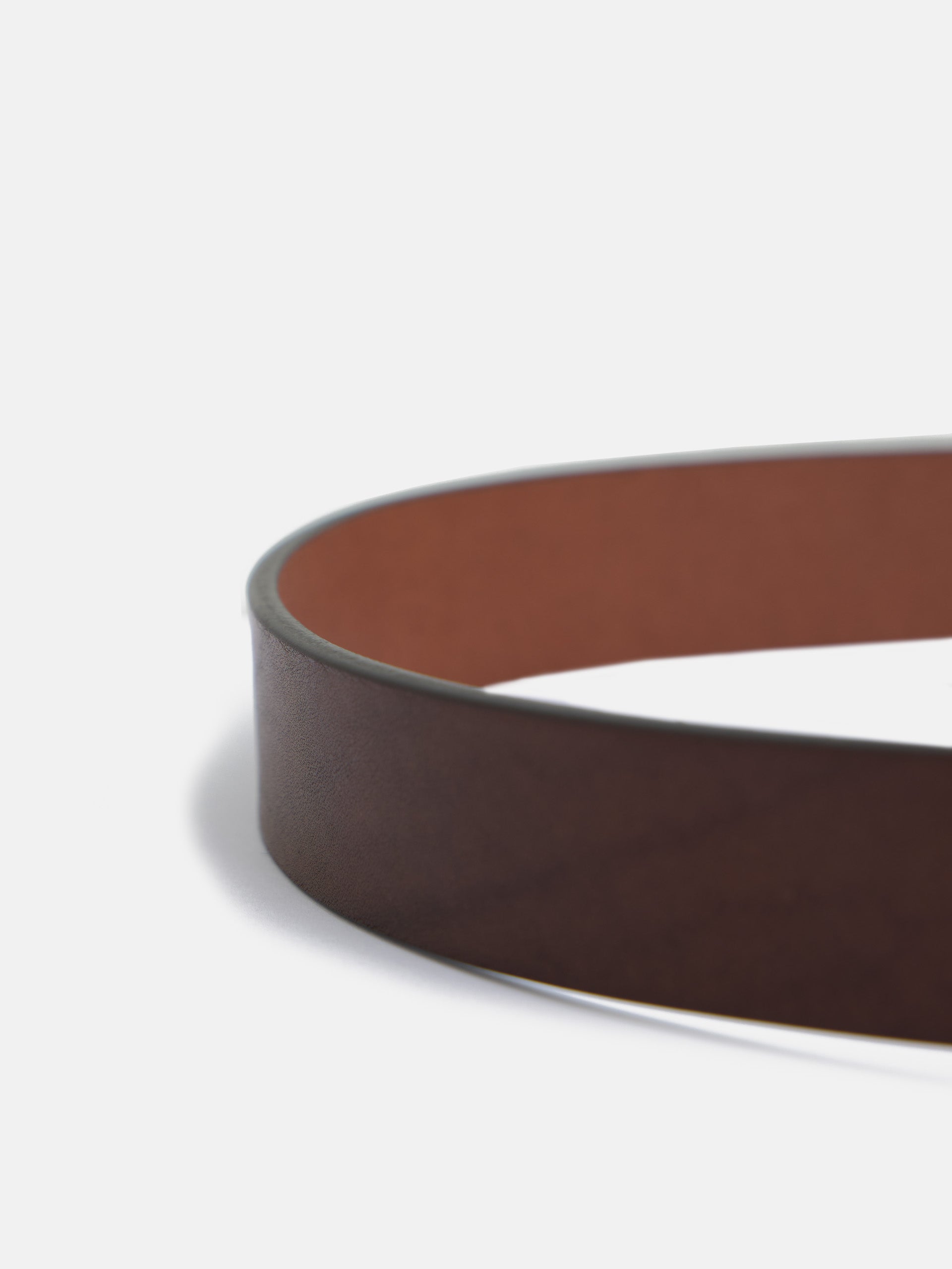 Cinturon piel hebilla redonda