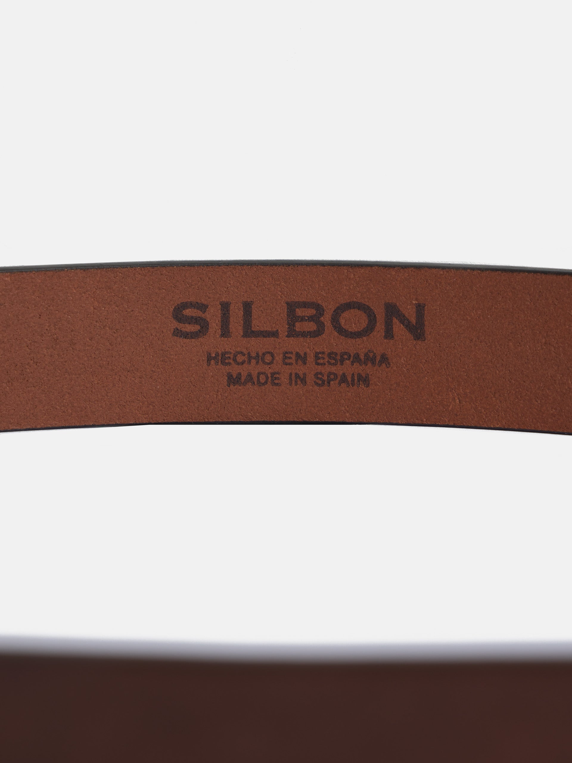 Cinturon piel hebilla redonda