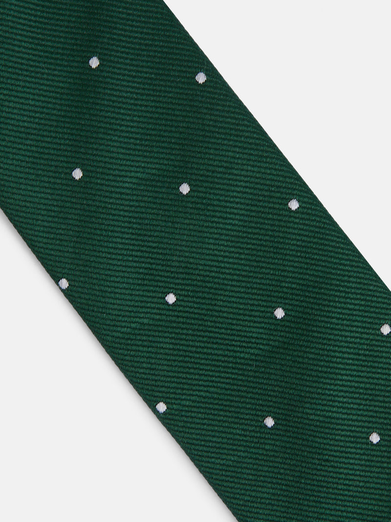 Corbata kids micropuntos verde