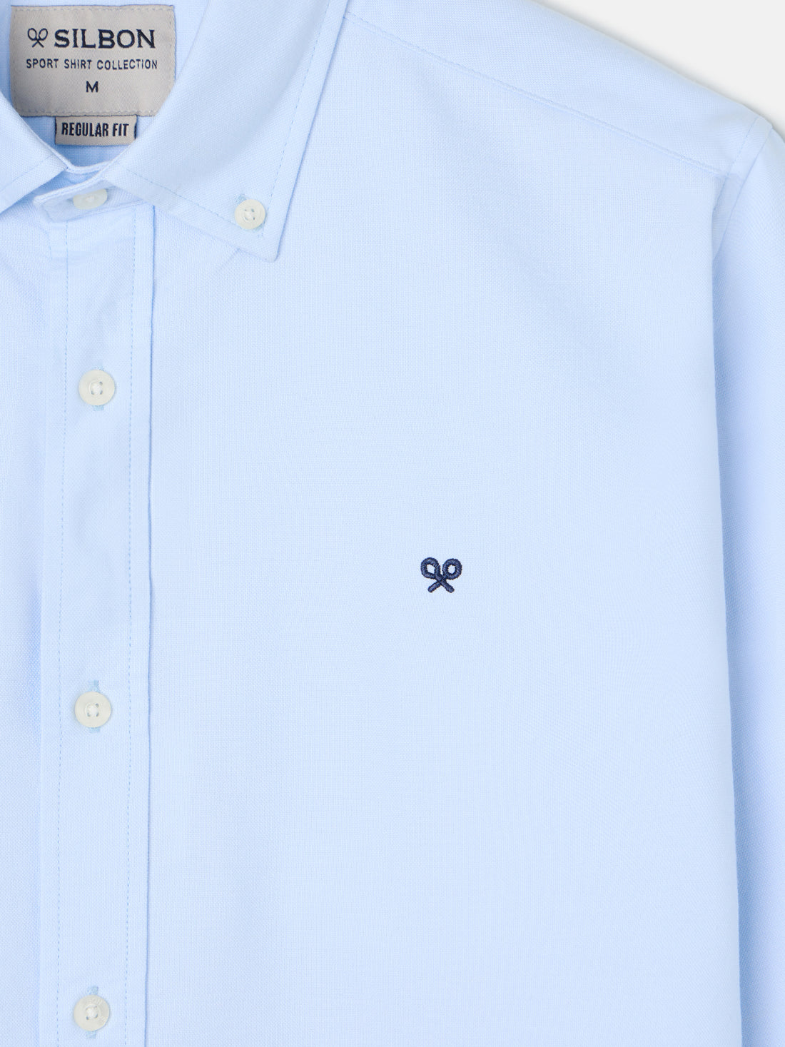 Camisa sport oxford regular fit azul celeste