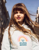 Sweatshirt girl com capuz silbon sunset azul celeste