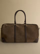 Sac de voyage en cuir business marron foncé