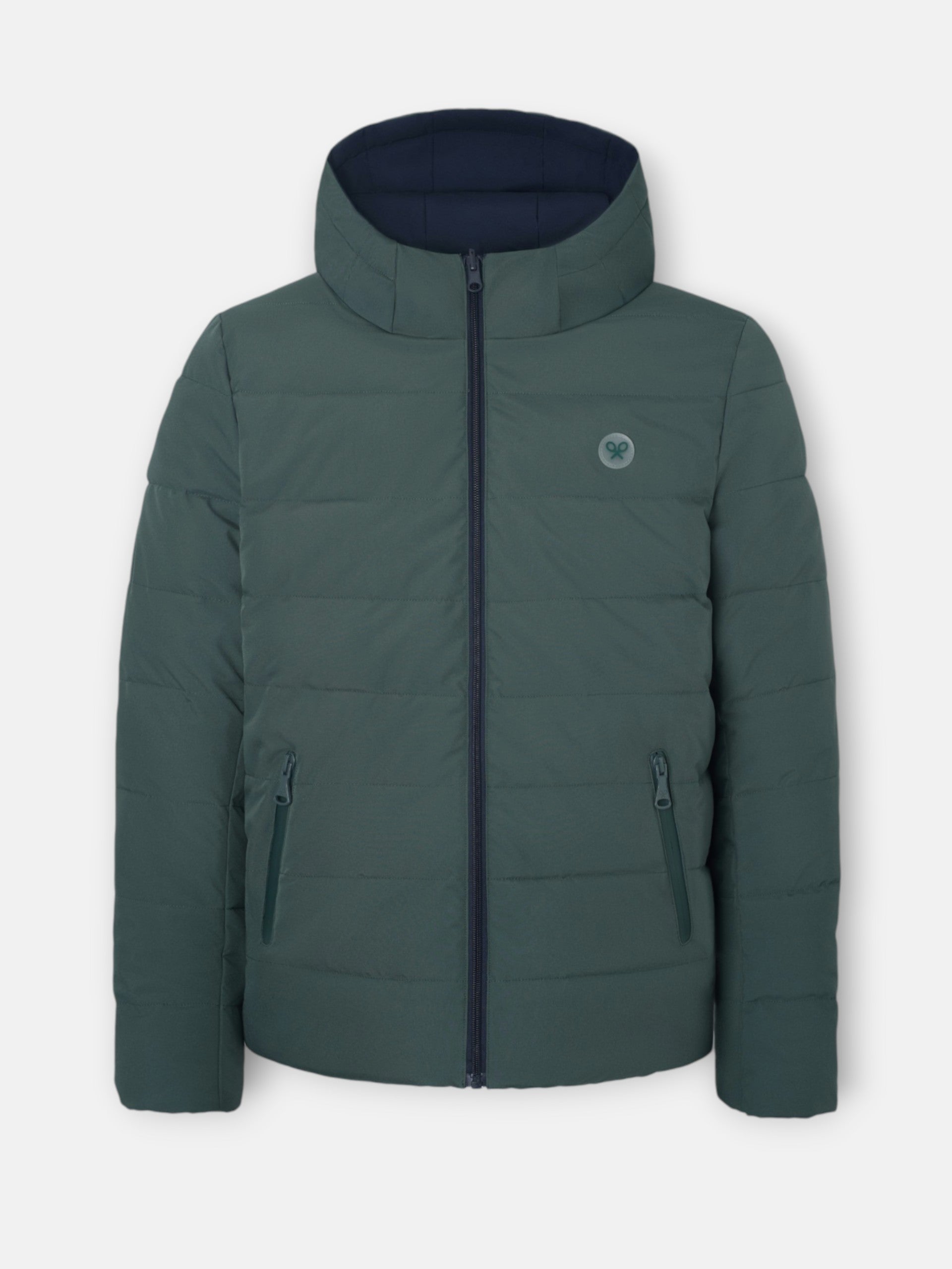 Abrigo tecnico reversible azul marino verde