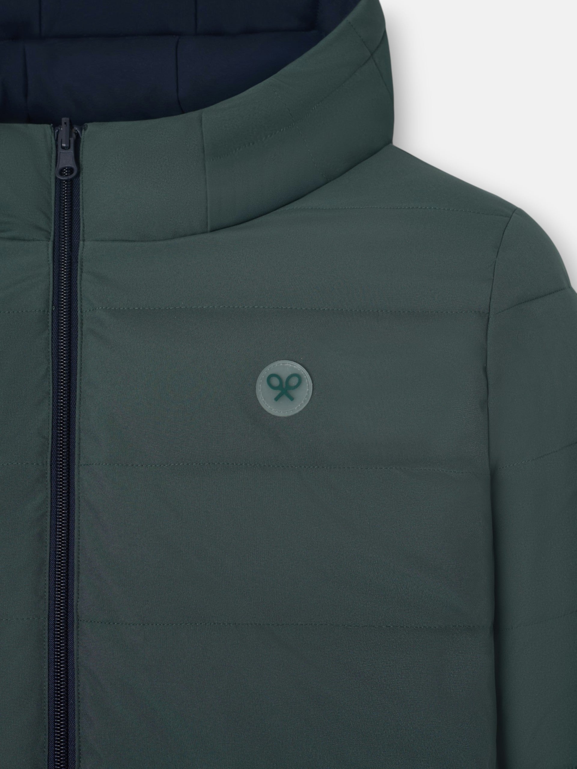 Abrigo tecnico reversible azul marino verde