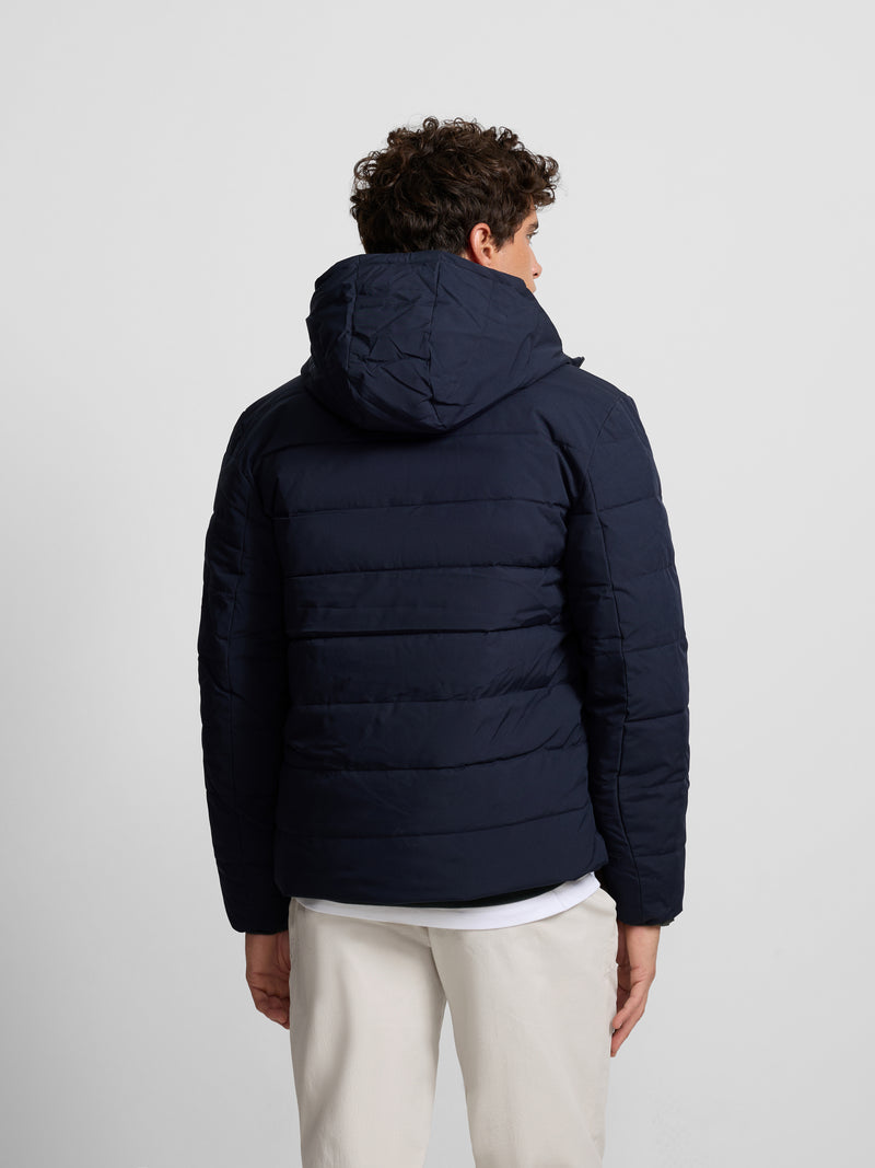 Abrigo tecnico reversible azul marino verde