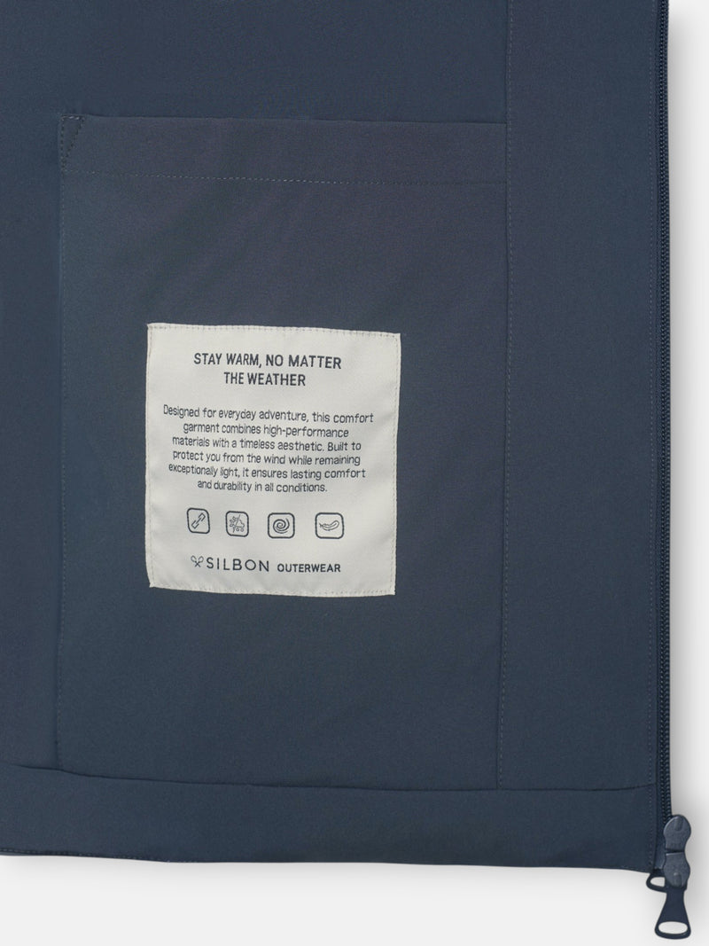 Abrigo tecnico capucha gris