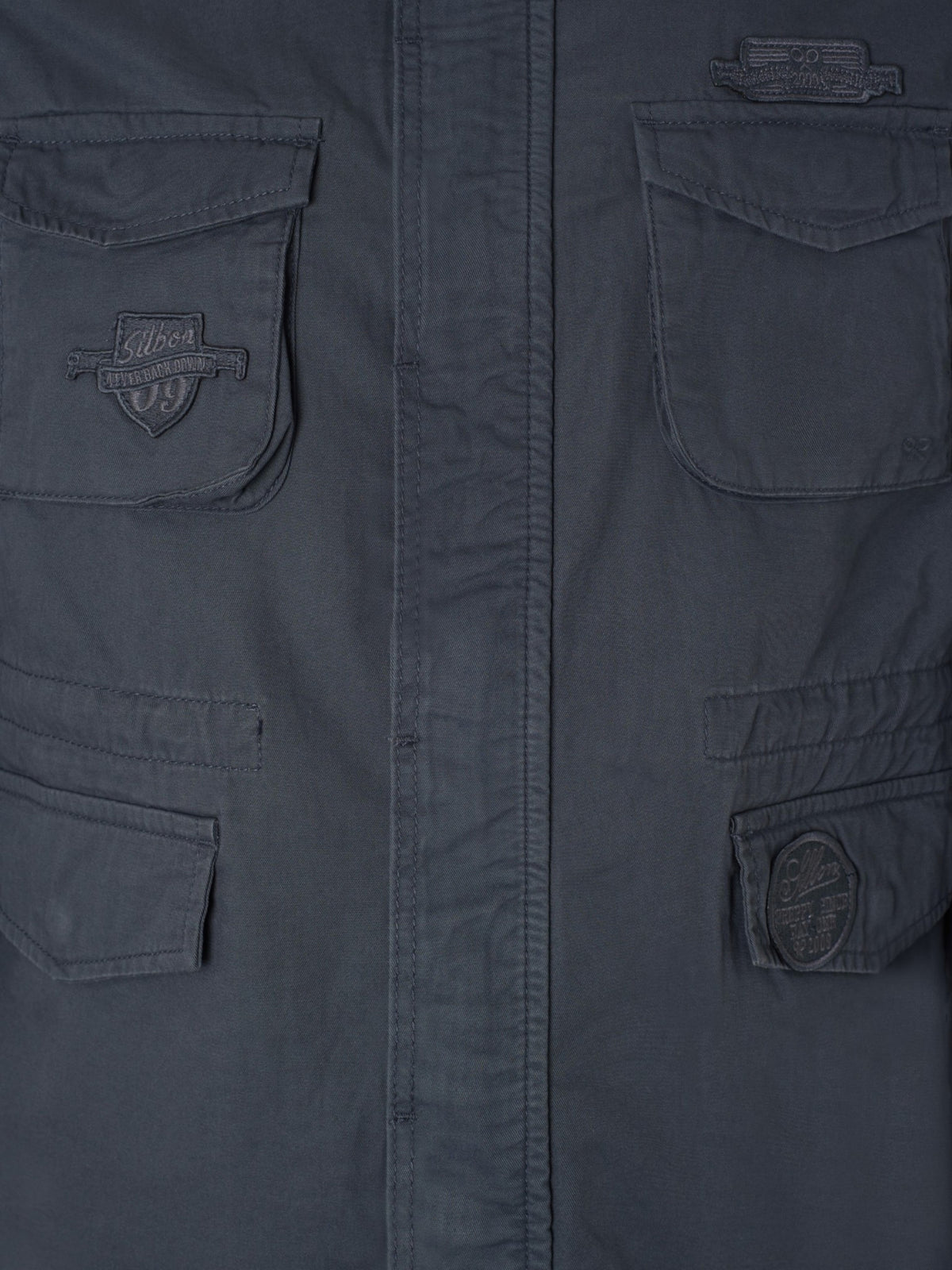 Chaqueta militar azul marino