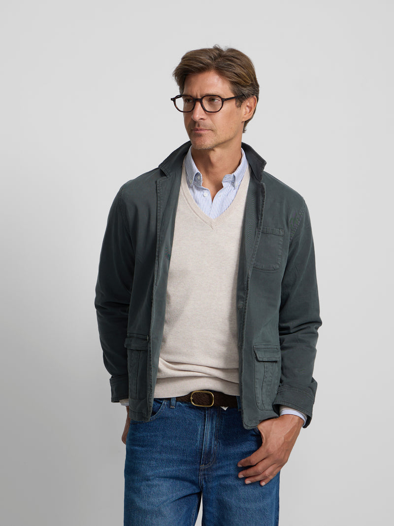 Semiblazer verde oscuro