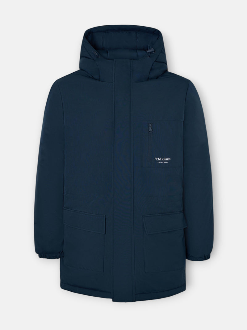 Anorak bolsillos azul marino