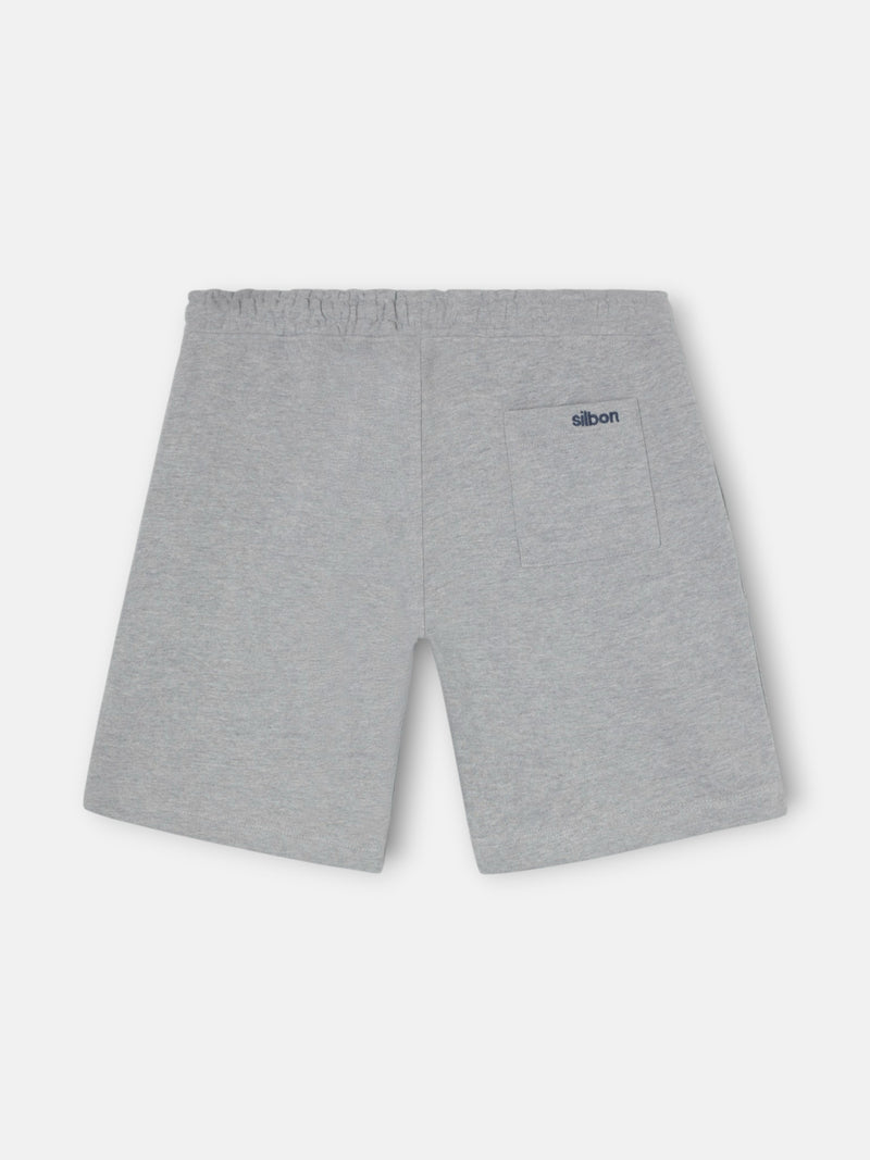 Bermuda deportiva gris