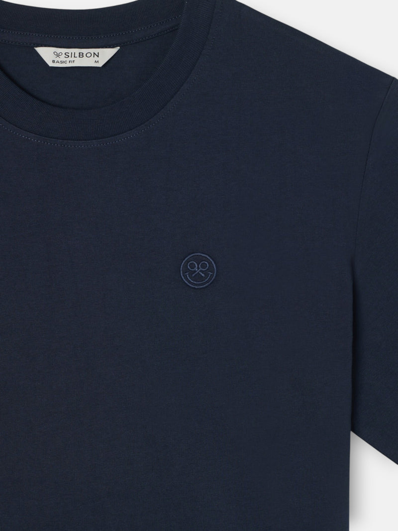 Camiseta logo smile azul marino