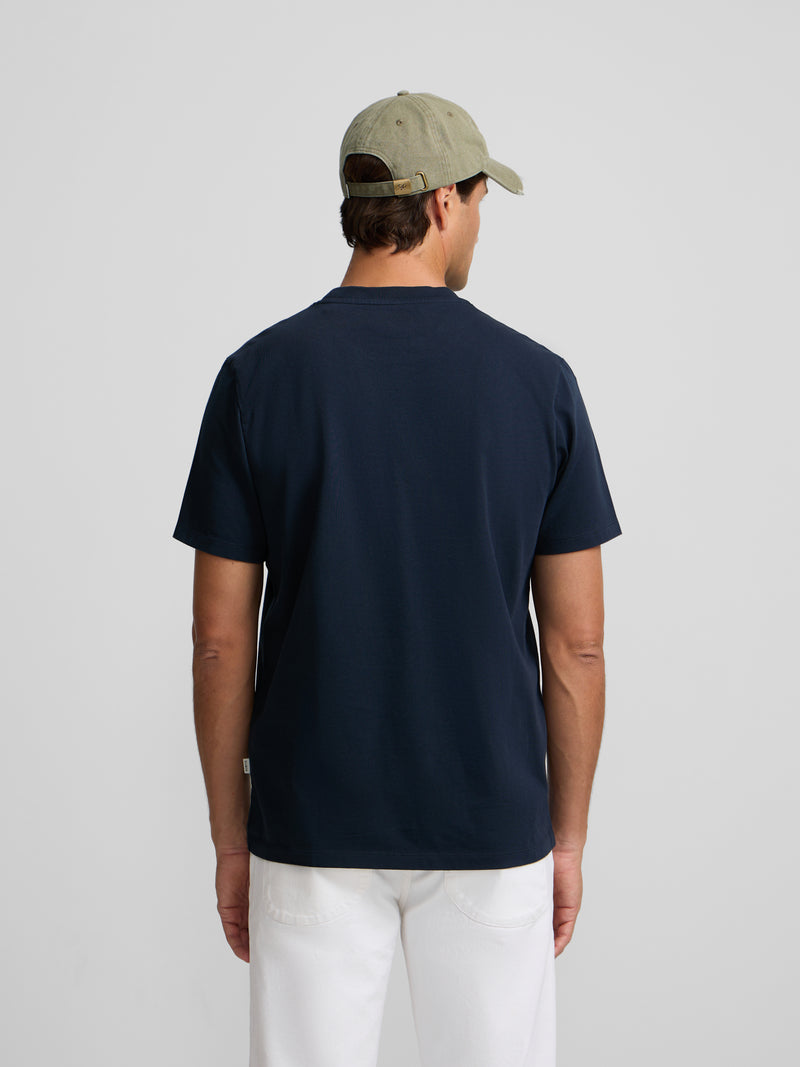 Camiseta Silbon patch tom azul-marinho