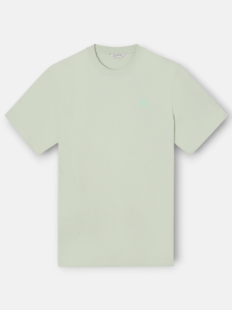 Camiseta logo smile verde claro
