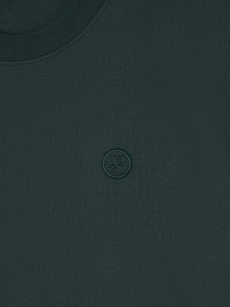 Camiseta logo smile verde oscuro