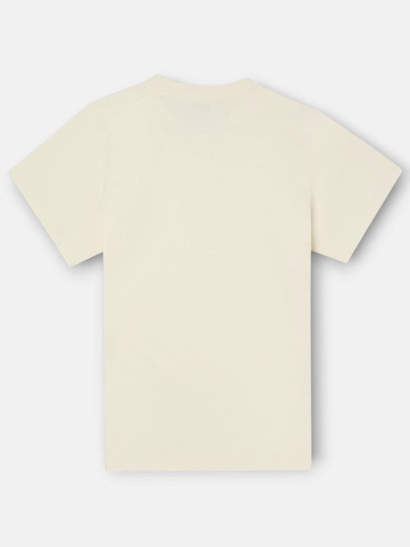 Camiseta logo smile crema