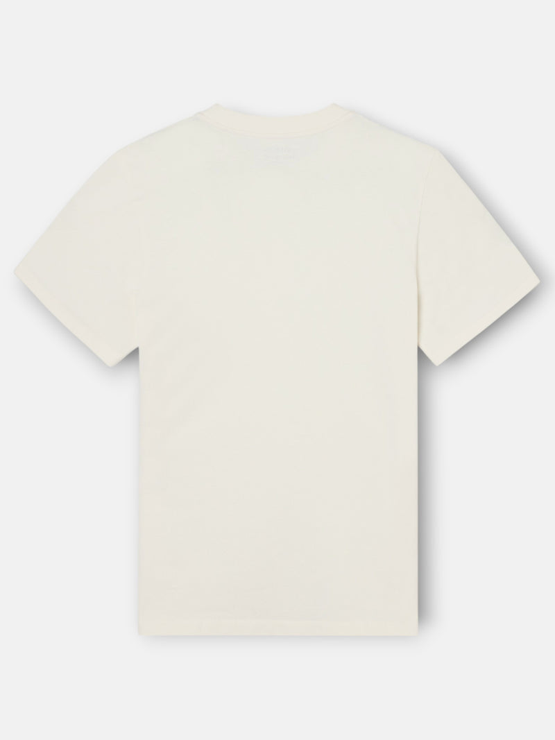 Camiseta silbon patch tono crema