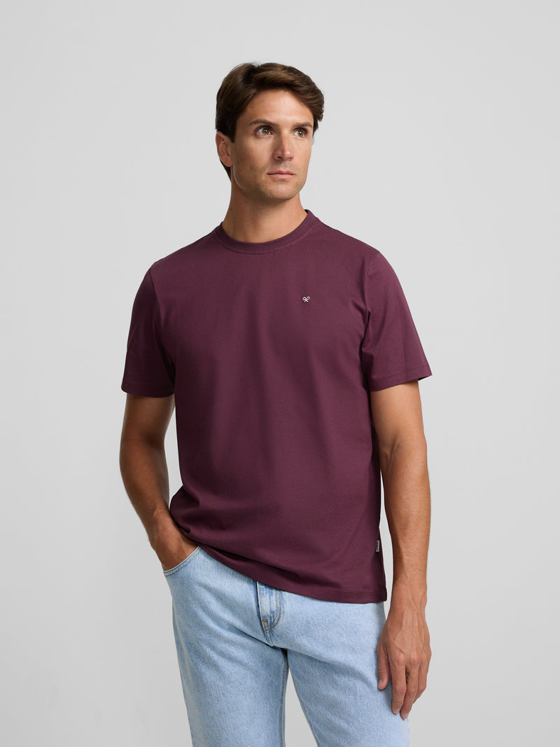 Classic burgundy minilogo t-shirt