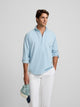 Polera sport denim azul claro