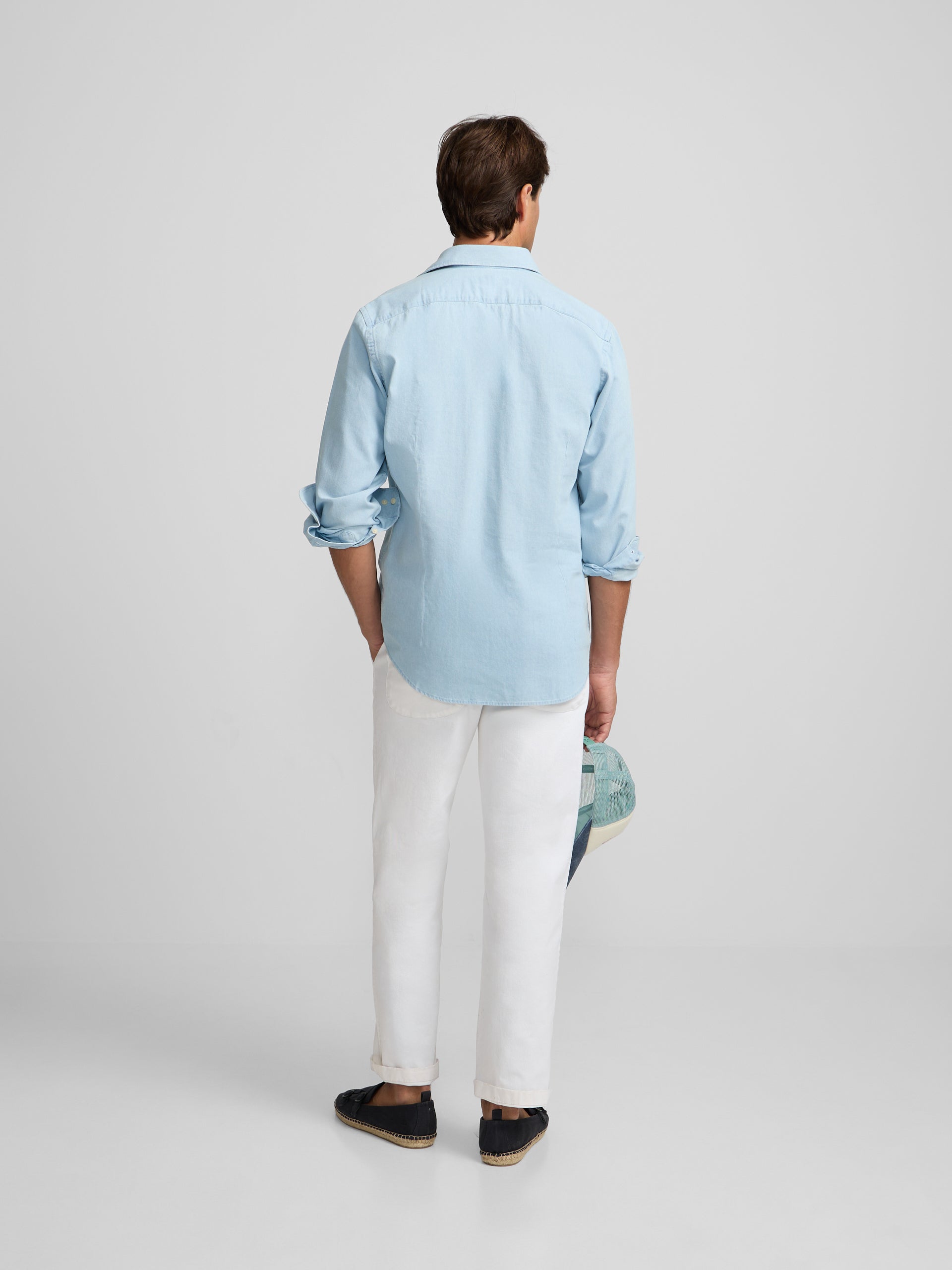 Polera sport denim azul claro