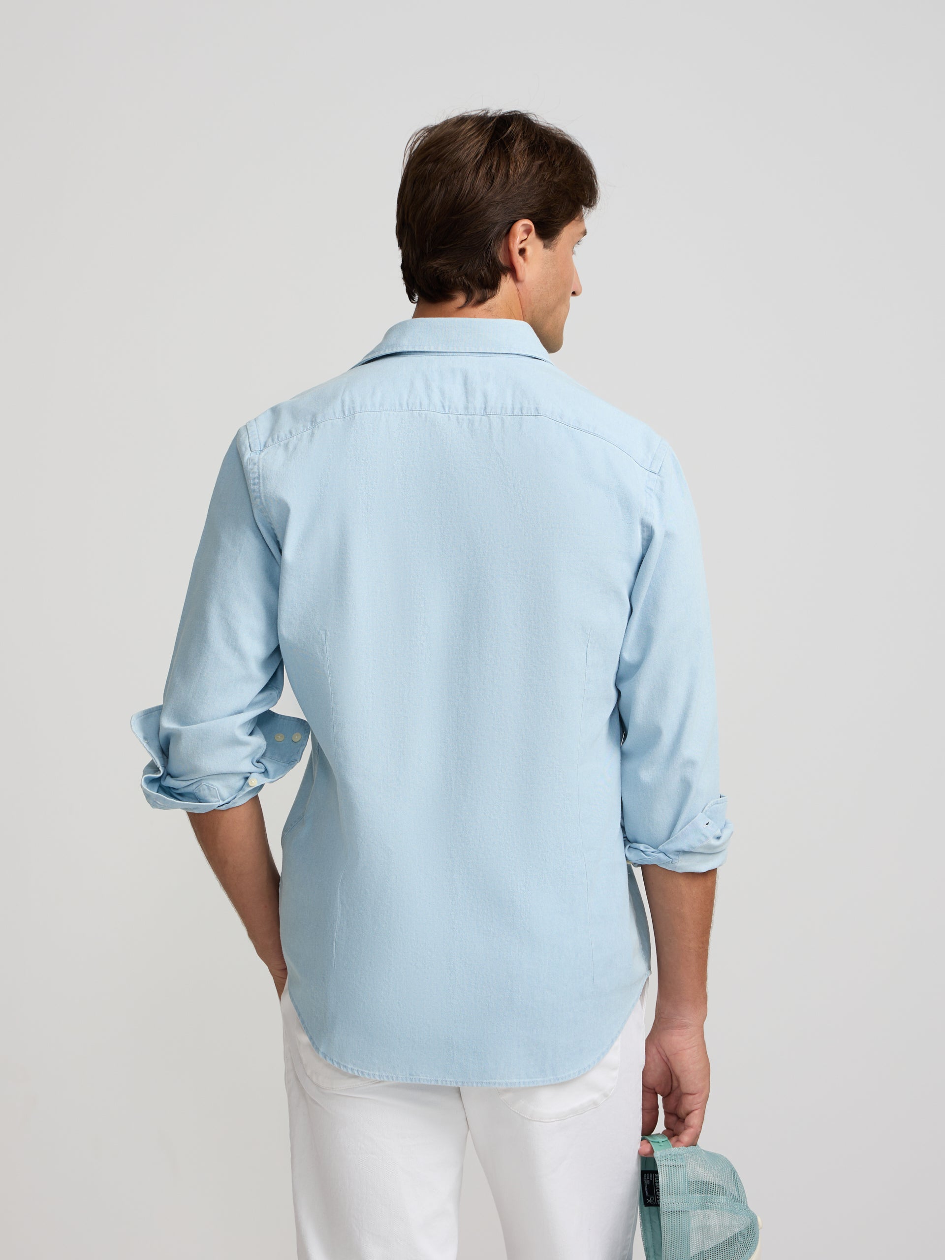 Polera sport denim azul claro