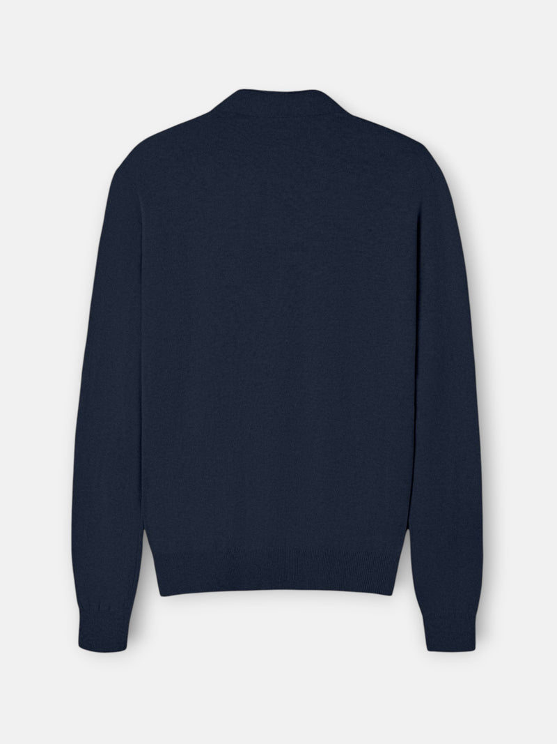 Cardigan clasico azul marino