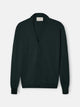 Cardigan clasico verde oscuro