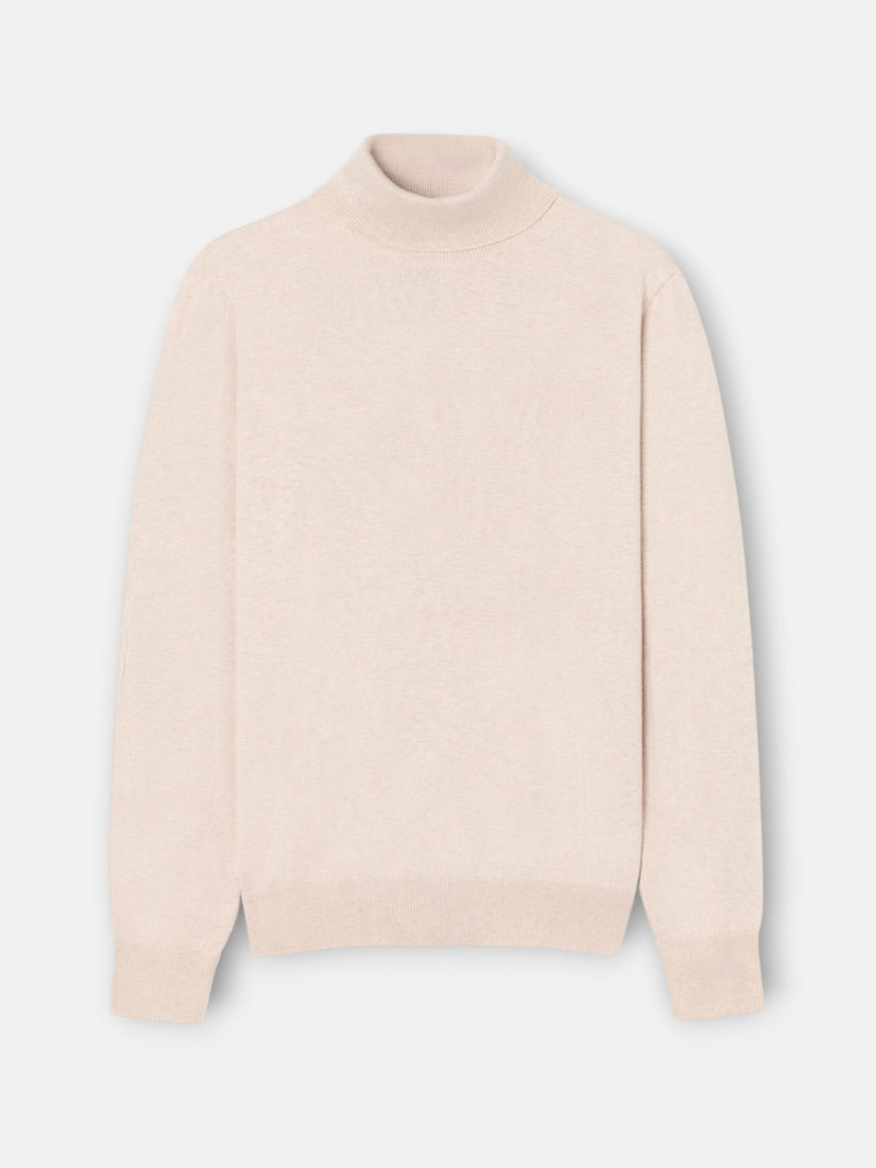 Beige turtleneck sweater