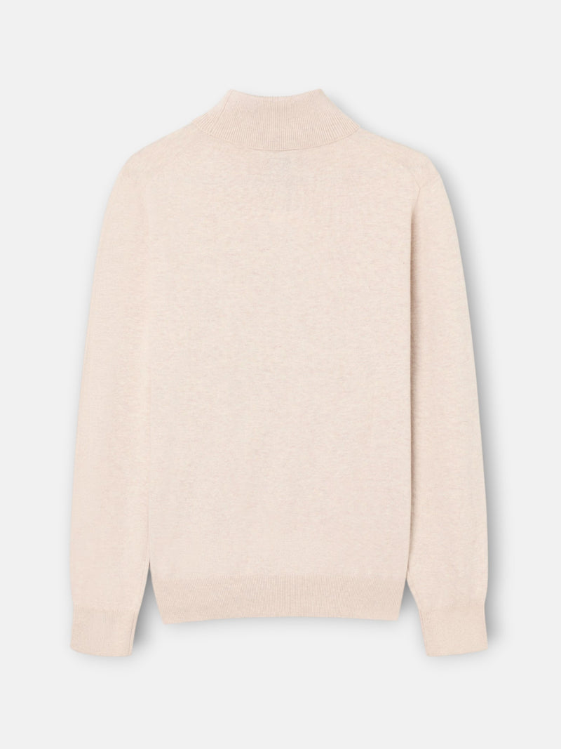 Beige turtleneck sweater