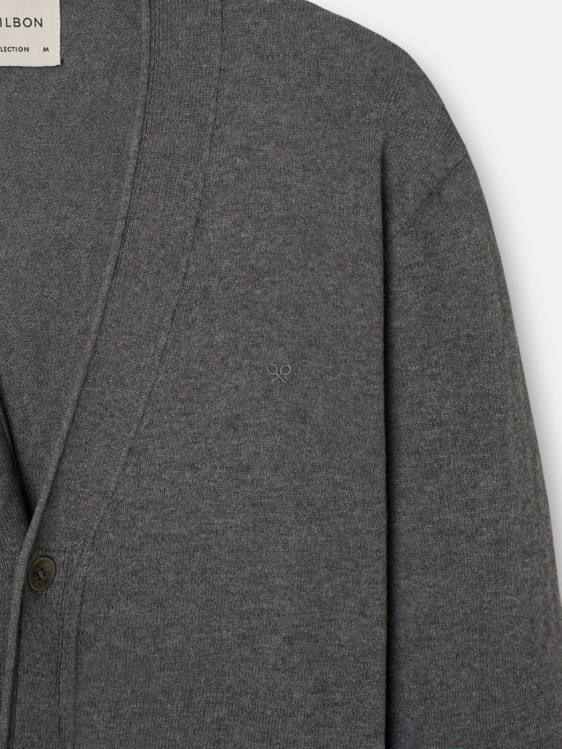 Cardigan clássico cinzento