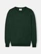 Jersey cuello redondo verde oscuro