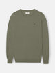 Jersey cuello redondo verde gris