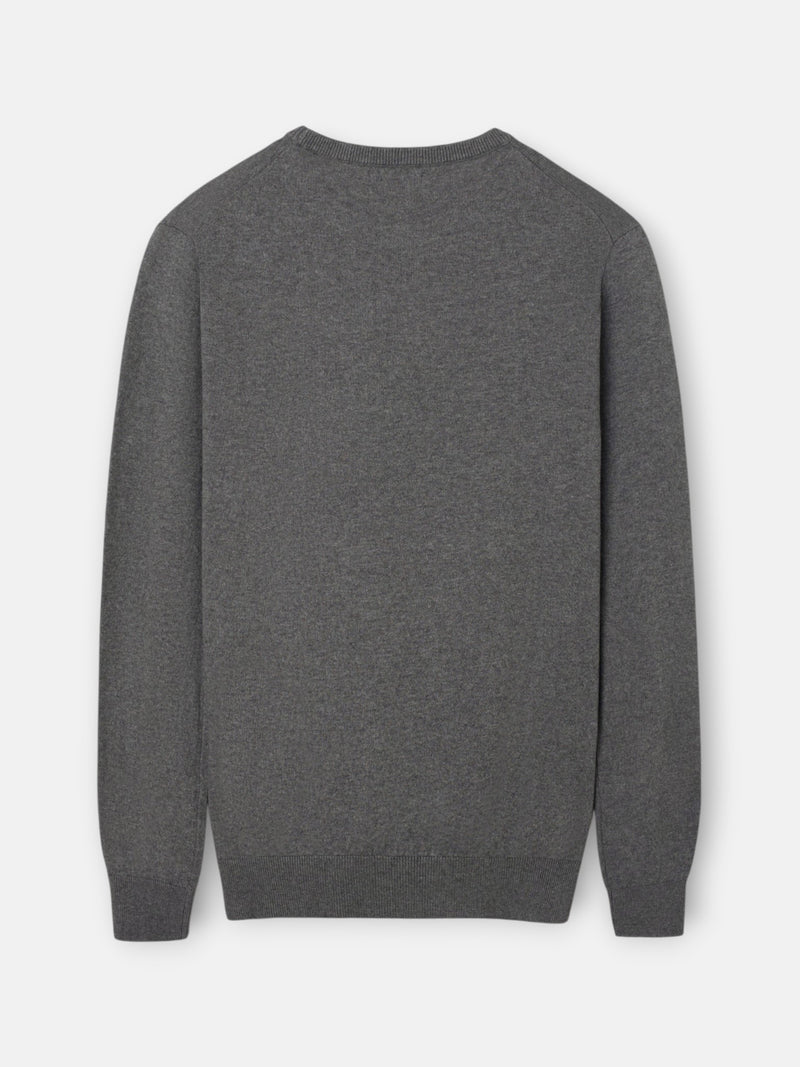 Grey crew neck sweater