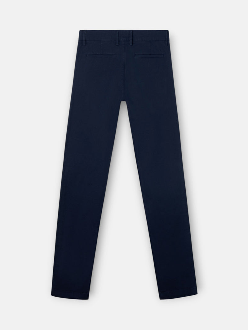 Calças chino desportivas azul-marinho