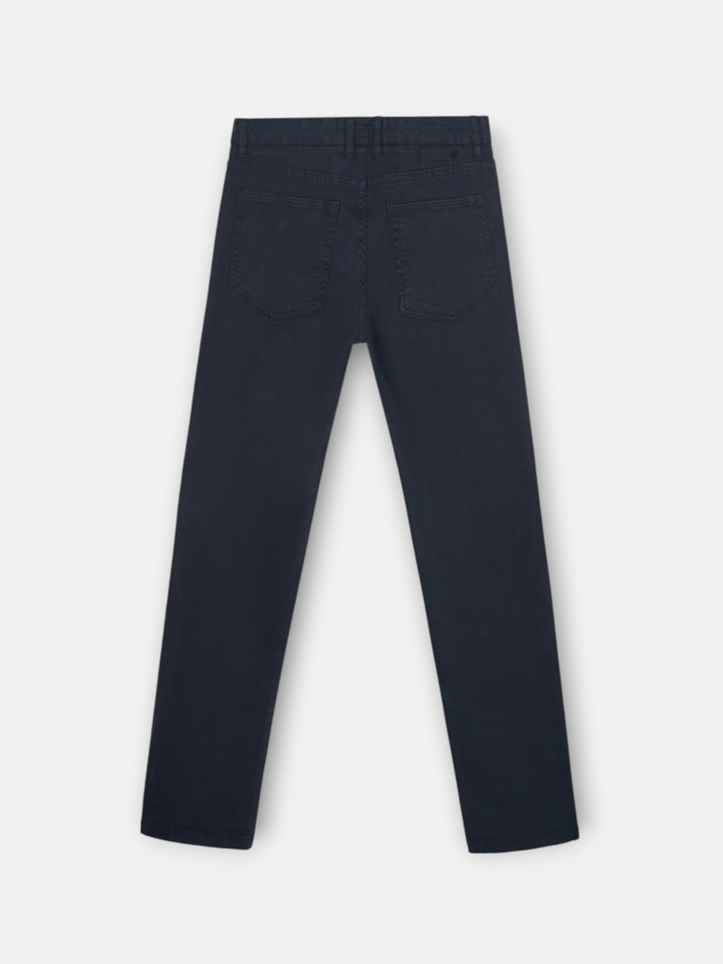 Pantalon sport cinq poches bleu marine