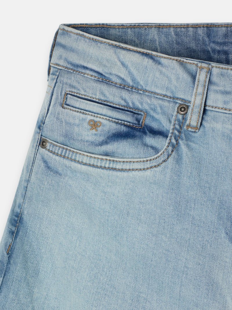 Pantalon sport denim azul claro