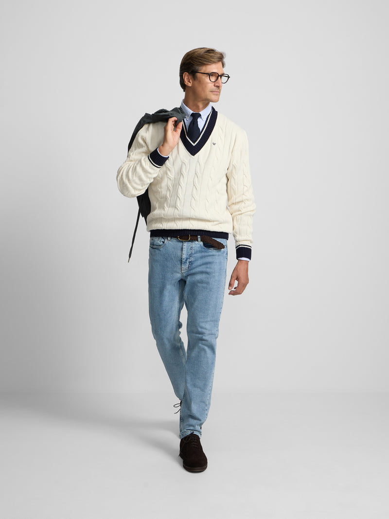 Pantalon sport denim azul medio