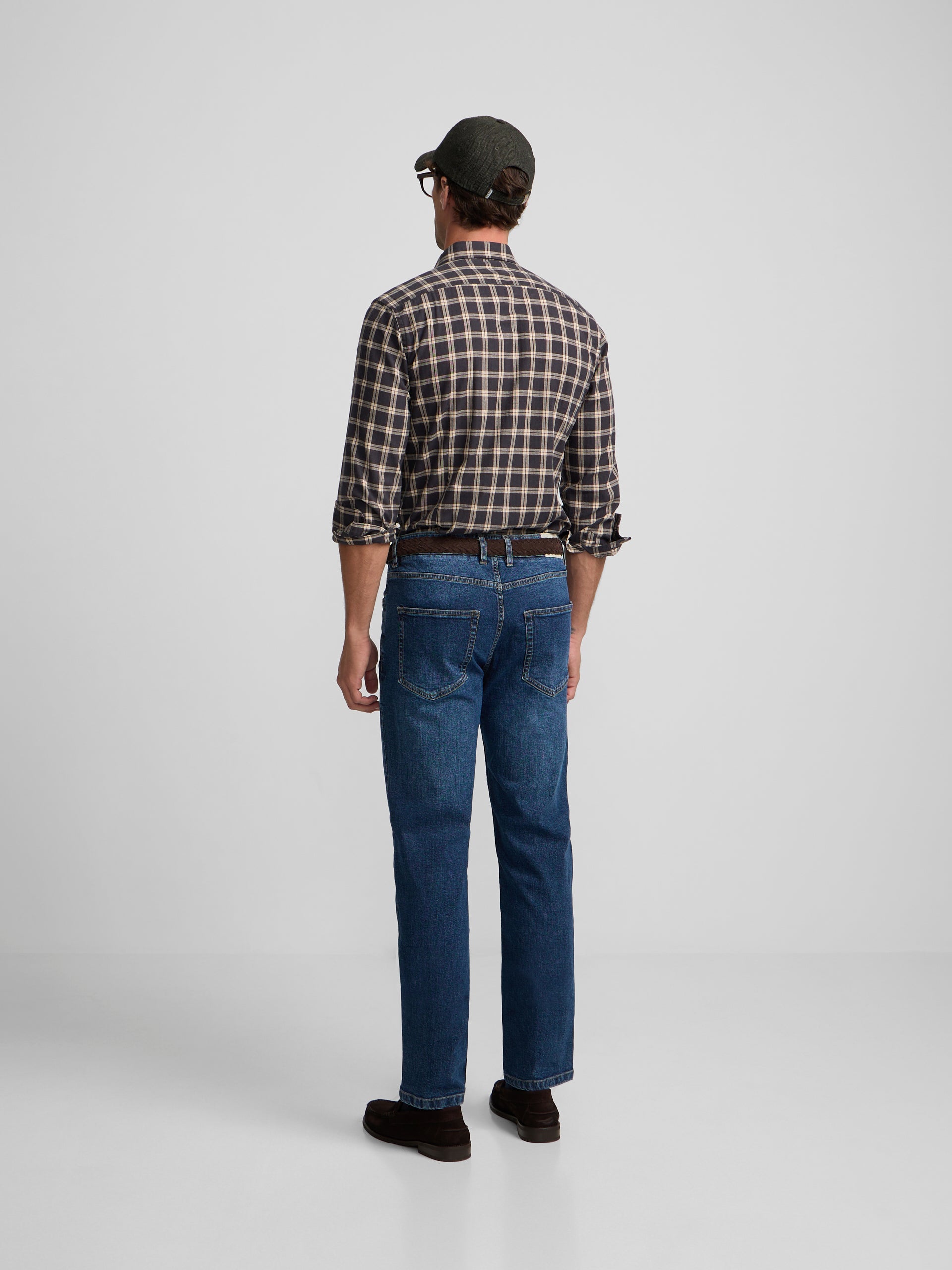Pantalon de sport en denim bleu foncé