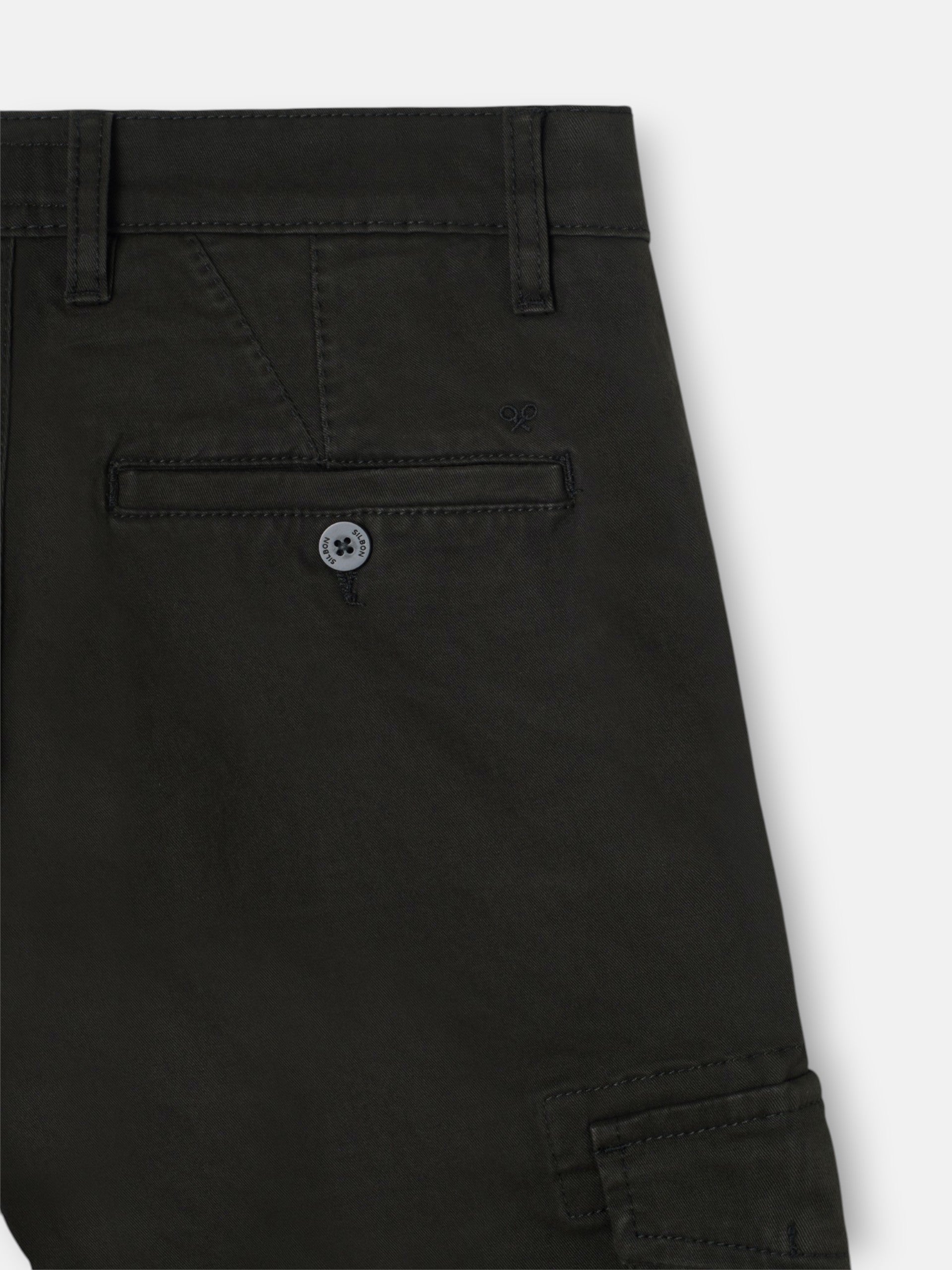 Pantalon sport cargo verde oscuro