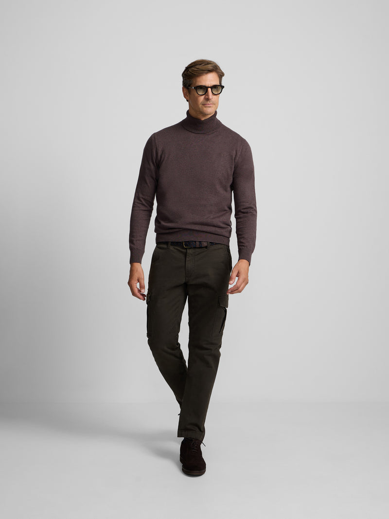 Pantalon sport cargo verde oscuro