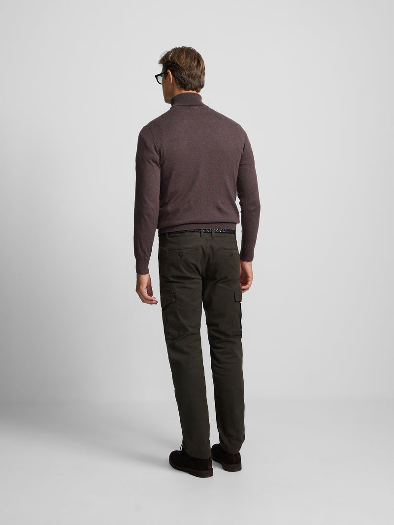 Pantalon sport cargo verde oscuro