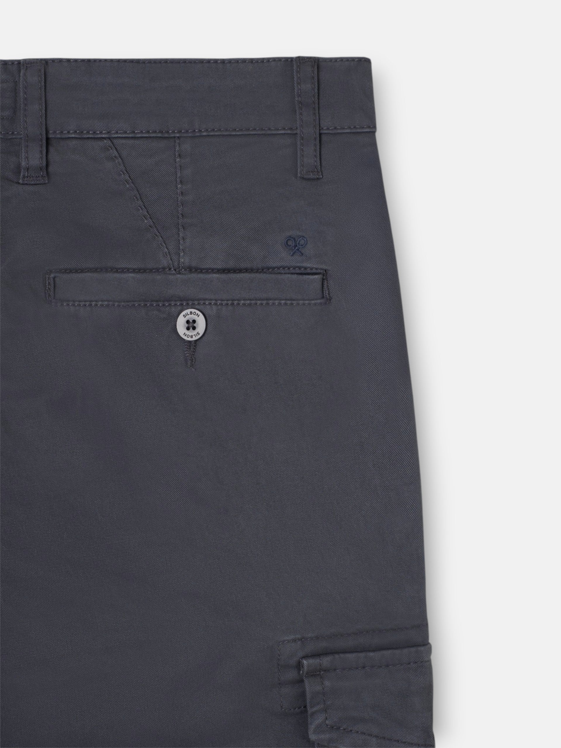 Pantalon sport cargo gris marengo